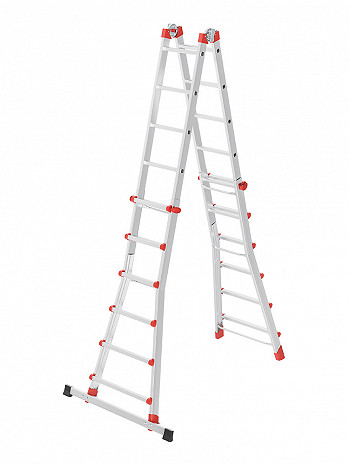 Hailo M80 - Alu-Multifunktionsleiter 4x6 Sprossen