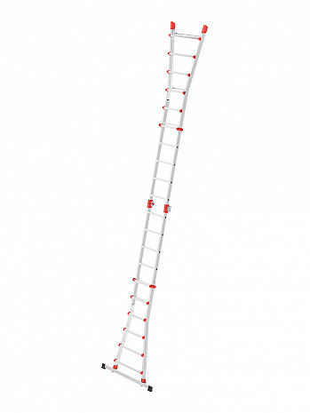 Hailo M80 - Alu-Multifunktionsleiter 4x6 Sprossen