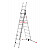 Hailo S100 ProfiLOT - Kombileiter 2x9 + 1x8 Sprossen