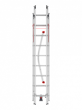Hailo S100 ProfiLOT - Kombileiter 2x9 + 1x8 Sprossen