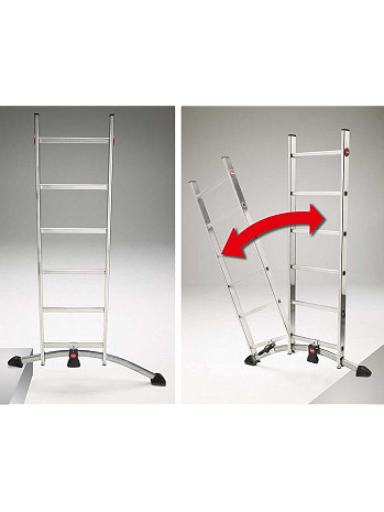 Hailo S100 ProfiLOT - Kombileiter 2x9 + 1x8 Sprossen