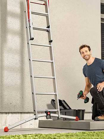 Hailo S100 ProfiLOT - Kombileiter 3x12 Sprossen