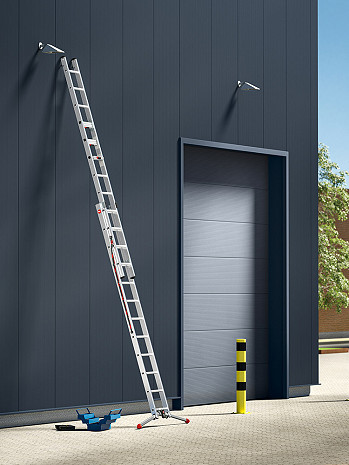Hailo S110 Pro - Mehrzweckleiter 2x12 Sprossen mit 3 innovativen Dreh-Stufen / gemäß TRBS 2121-2
