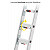 Hailo S110 Pro - Mehrzweckleiter 2x12 Sprossen mit 3 innovativen Dreh-Stufen / gemäß TRBS 2121-2