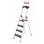 Hailo L100 TopLine - Sicherheits-Stehleiter 4 XXL-Stufen