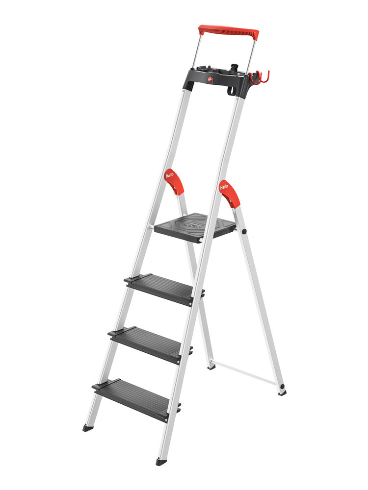 Hailo L100 TopLine - Sicherheits-Stehleiter 4 XXL-Stufen