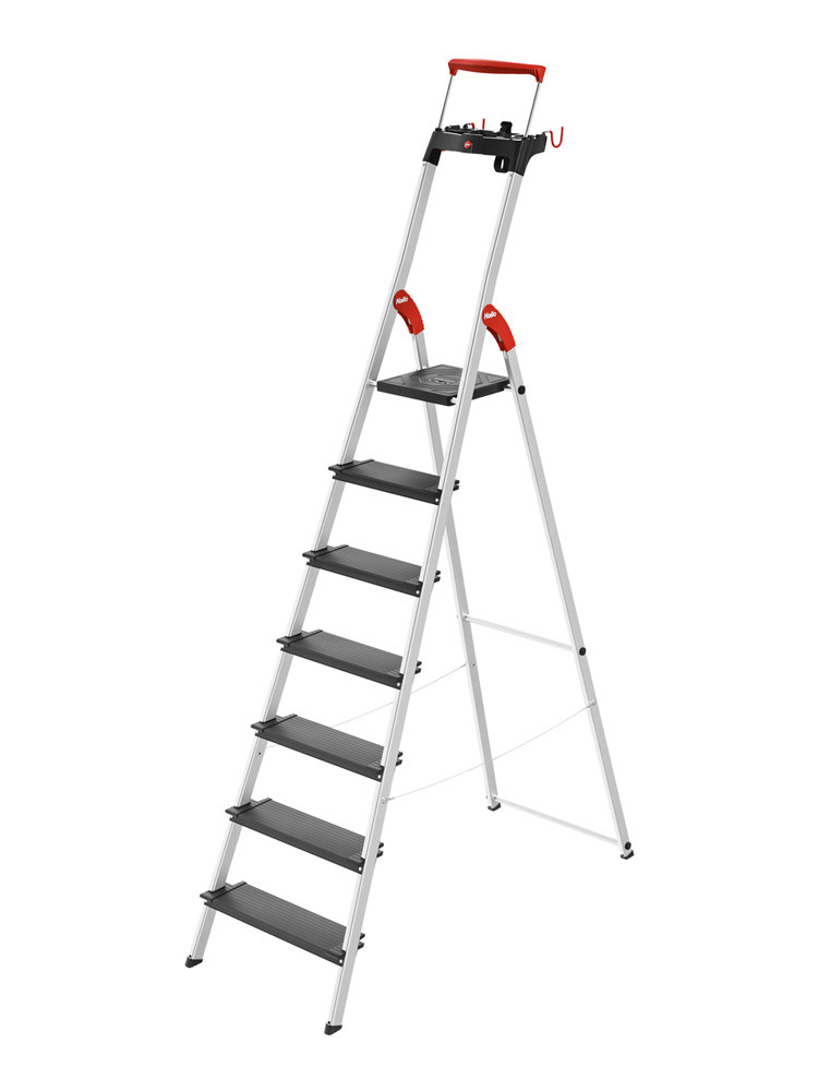 Hailo L100 TopLine - Sicherheits-Stehleiter 7 XXL-Stufen