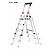Hailo TL100 TopLine - Teleskop-Stehleiter 3-5 Stufen