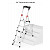 Hailo TL100 TopLine - Teleskop-Stehleiter 3-5 Stufen
