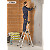 Hailo TL100 TopLine - Teleskop-Stehleiter 3-5 Stufen