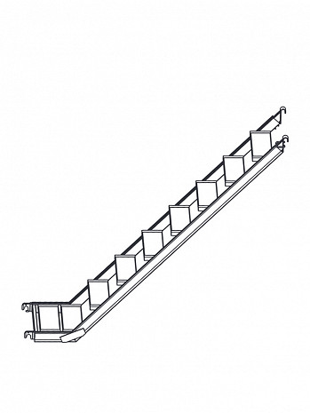 KRAUSE Alu-Treppe für Treppengerüst STABILO Serie 5500