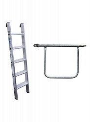 KRAUSE Geländer-Erweiterungs-Set | Passend für Eisfreigerüst mit Plattformlänge 6 m KRAUSE Geländer-Erweiterungs-Set | Passend für Eisfreigerüst mit Plattformlänge 6 m