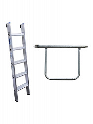 KRAUSE Geländer-Erweiterungs-Set | Passend für Eisfreigerüst mit Plattformlänge 9 m KRAUSE Geländer-Erweiterungs-Set | Passend für Eisfreigerüst mit Plattformlänge 9 m