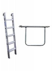 KRAUSE Geländer-Erweiterungs-Set | Passend für Eisfreigerüst mit Plattformlänge 12 m KRAUSE Geländer-Erweiterungs-Set | Passend für Eisfreigerüst mit Plattformlänge 12 m