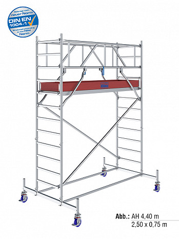 KRAUSE STABILO Serie 10 Alu-Fahrgerüst - Feldlänge 2,00 m - AH 4,40 m