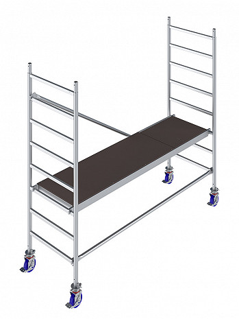 KRAUSE STABILO Serie 10 Alu-Fahrgerüst - Feldlänge 2,50 m - AH 3,00 m