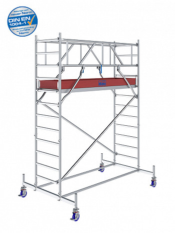 KRAUSE STABILO Serie 10 Alu-Fahrgerüst - Feldlänge 2,50 m - AH 4,40 m