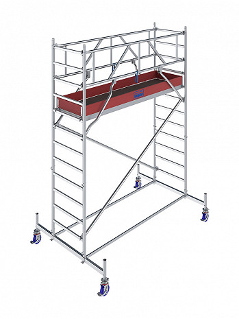 KRAUSE STABILO Serie 10 Alu-Fahrgerüst - Feldlänge 2,50 m - AH 4,40 m