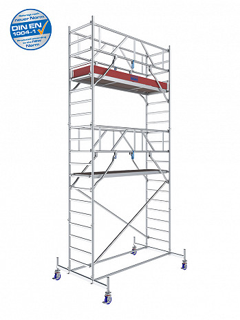 KRAUSE STABILO Serie 10 Alu-Fahrgerüst - Feldlänge 2,50 m - AH 6,40 m