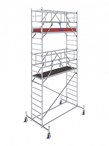 KRAUSE STABILO Serie 10 Alu-Fahrgerüst - Feldlänge 2,50 m - AH 6,40 m