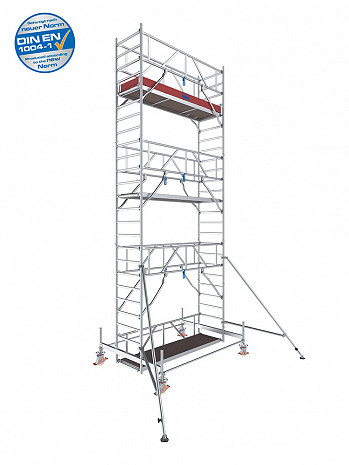 KRAUSE STABILO Serie 100 Alu-Fahrgerüst - Feldlänge 2,50 m - AH 7,50 m