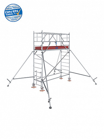 KRAUSE STABILO Serie 1000 Alu-Fahrgerüst - Feldlänge 2,50 m - AH 4,30 m