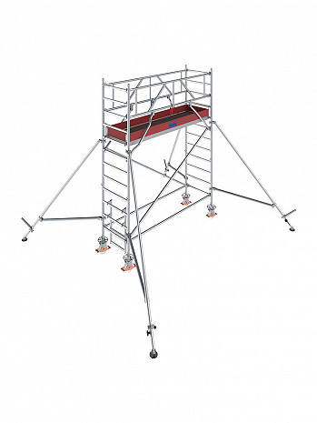 KRAUSE STABILO Serie 1000 Alu-Fahrgerüst - Feldlänge 2,50 m - AH 4,30 m