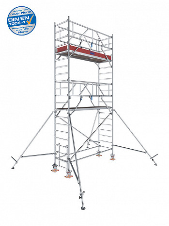 KRAUSE STABILO Serie 1000 Alu-Fahrgerüst - Feldlänge 2,50 m - AH 6,30 m