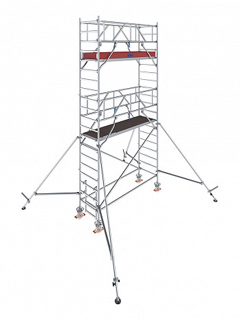 KRAUSE STABILO Serie 1000 Alu-Fahrgerüst - Feldlänge 2,50 m - AH 6,30 m