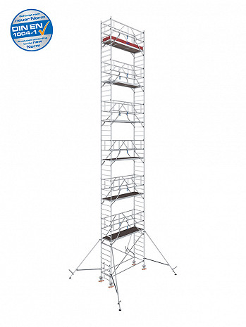 KRAUSE STABILO Serie 1000 Alu-Fahrgerüst - Feldlänge 2,50 m - AH 14,30 m