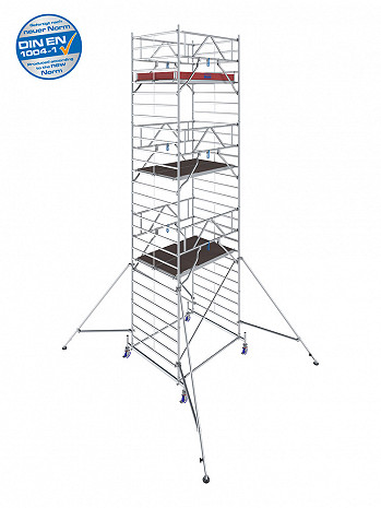 KRAUSE STABILO Serie 50 Breitaufbau Alu-Fahrgerüst - Feldlänge 2,00 m - AH 8,40 m