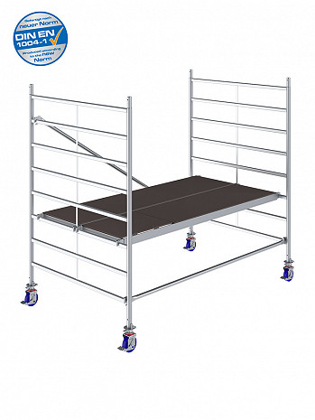 KRAUSE STABILO Serie 50 Breitaufbau Alu-Fahrgerüst - Feldlänge 2,50 m - AH 3,00 m