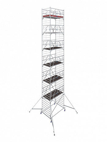 KRAUSE STABILO Serie 50 Breitaufbau Alu-Fahrgerüst - Feldlänge 2,50 m - AH 14,40 m