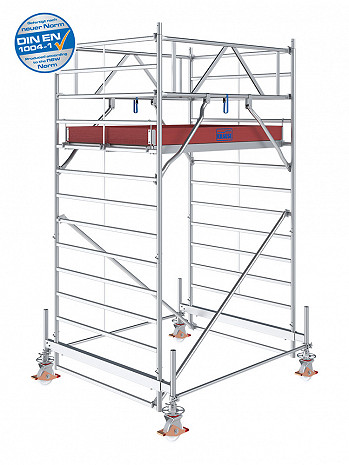 KRAUSE STABILO Serie 500 Breitaufbau Alu-Fahrgerüst - Feldlänge 2,00 m - AH 4,50 m