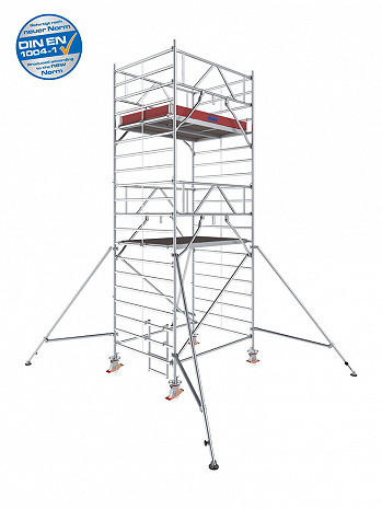 KRAUSE STABILO Serie 5000 Breitaufbau Alu-Fahrgerüst - Feldlänge 2,00 m - AH 6,30 m