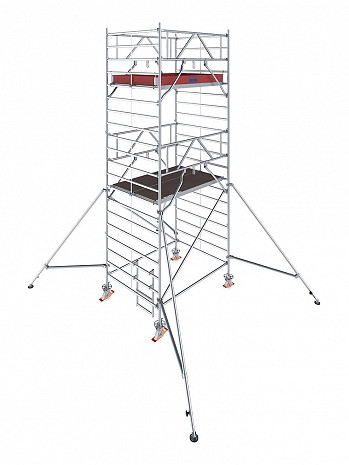 KRAUSE STABILO Serie 5000 Breitaufbau Alu-Fahrgerüst - Feldlänge 2,00 m - AH 6,30 m