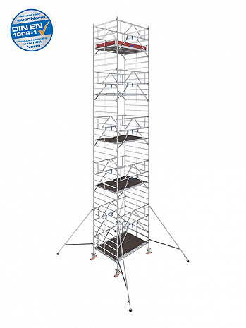 KRAUSE STABILO Serie 5000 Breitaufbau Alu-Fahrgerüst - Feldlänge 2,00 m - AH 11,30 m