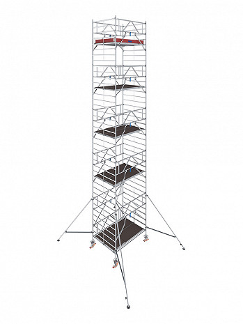 KRAUSE STABILO Serie 5000 Breitaufbau Alu-Fahrgerüst - Feldlänge 2,00 m - AH 11,30 m