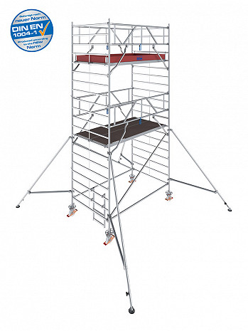 KRAUSE STABILO Serie 5000 Breitaufbau Alu-Fahrgerüst - Feldlänge 2,50 m - AH 6,30 m