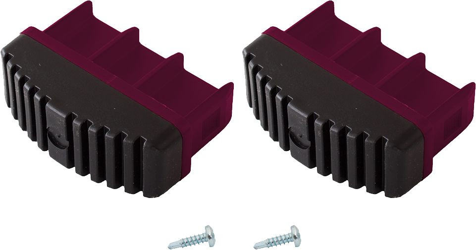 KRAUSE CORDA Fußstopfen (Paar) 77x25 mm | Farbe: Violett