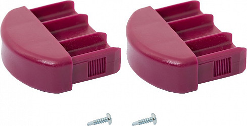 KRAUSE CORDA Kopfstopfen (Paar) 61,5 x 20 mm, violett KRAUSE CORDA Kopfstopfen (Paar) 61,5 x 20 mm, violett