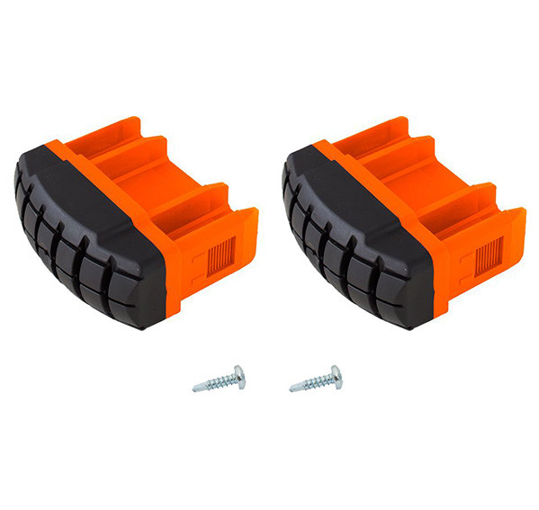 KRAUSE MONTO Fußstopfen (Paar) | Passend für TeleVario | Farbe: Orange