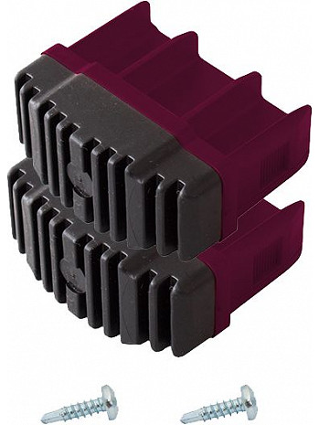 KRAUSE CORDA Fußstopfen (Paar) 64x25 mm | Farbe: Violett
