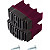 KRAUSE CORDA Fußstopfen (Paar) 64x25 mm | Farbe: Violett
