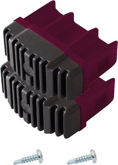 KRAUSE CORDA Fußstopfen (Paar) 64x25 mm | Farbe: Violett