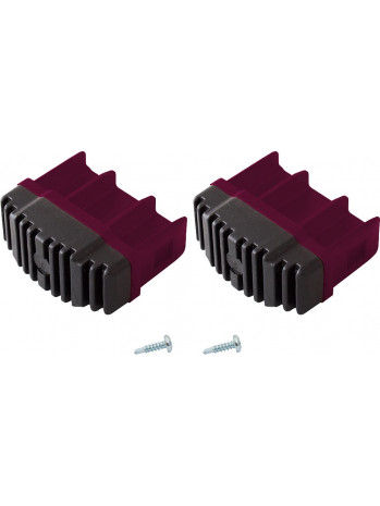 KRAUSE CORDA Fußstopfen (Paar) 64x25 mm | Farbe: Violett