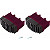KRAUSE CORDA Fußstopfen (Paar) 64x25 mm | Farbe: Violett