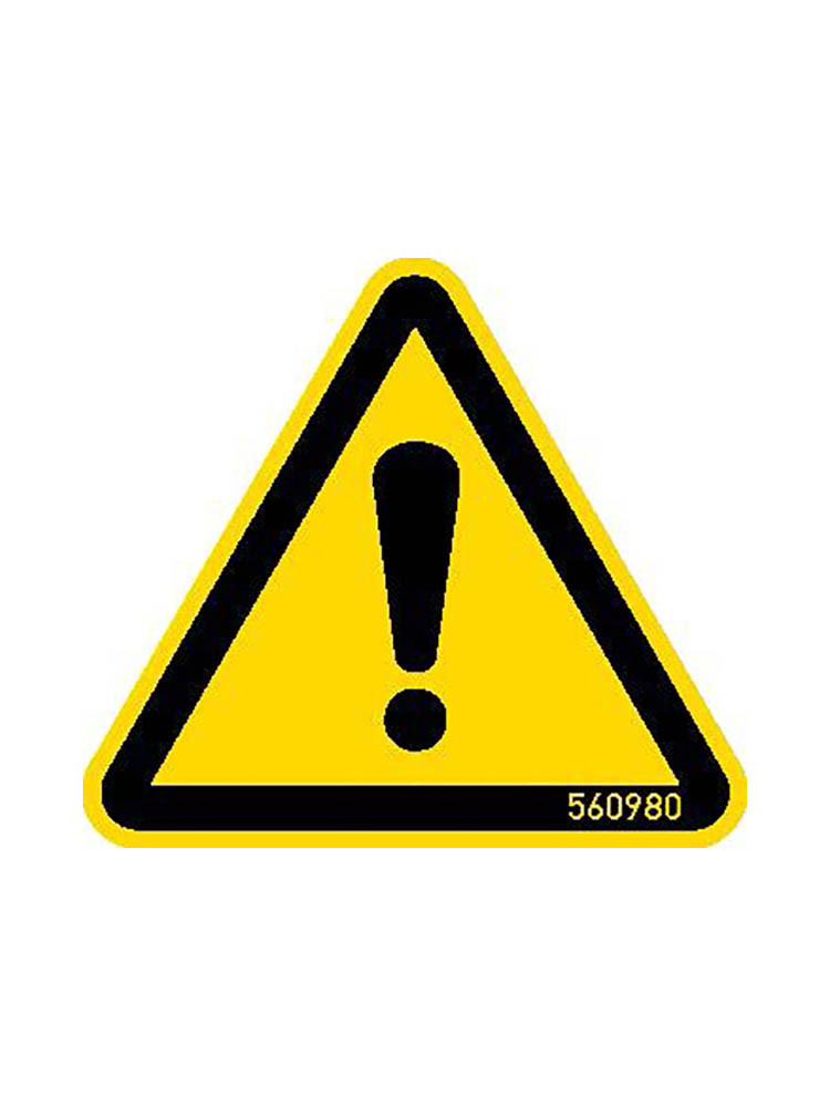 KRAUSE HWS Warnschild Gefahrenstelle 50 mm