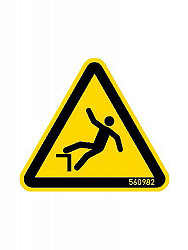 KRAUSE HWS Warnschild Absturzgefahr 50 mm KRAUSE HWS Warnschild Absturzgefahr 50 mm