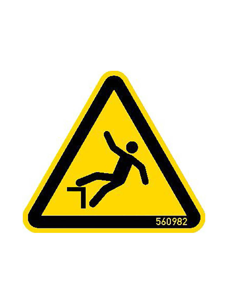 KRAUSE HWS Warnschild Absturzgefahr 50 mm